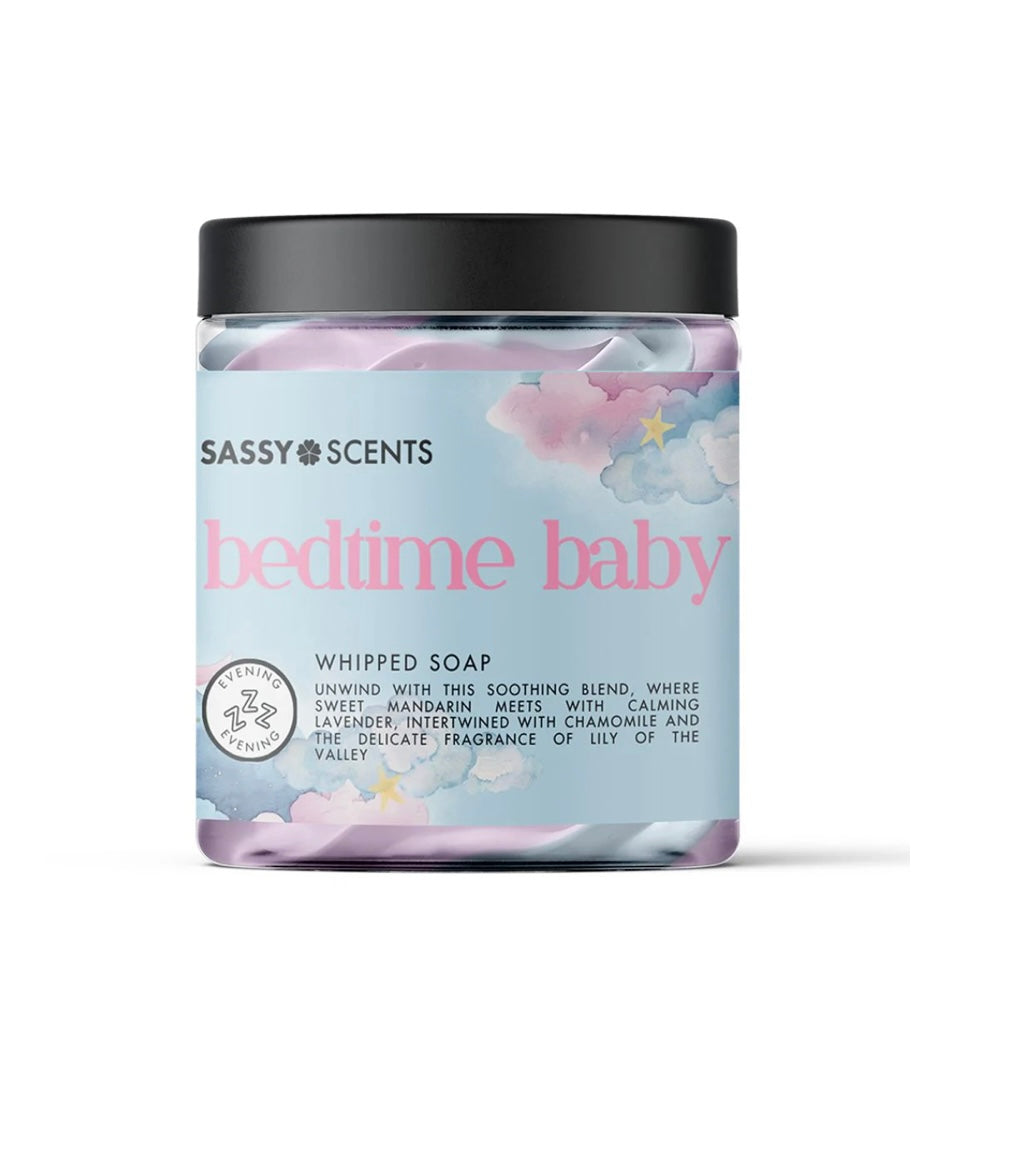 Bedtime baby whipped soap