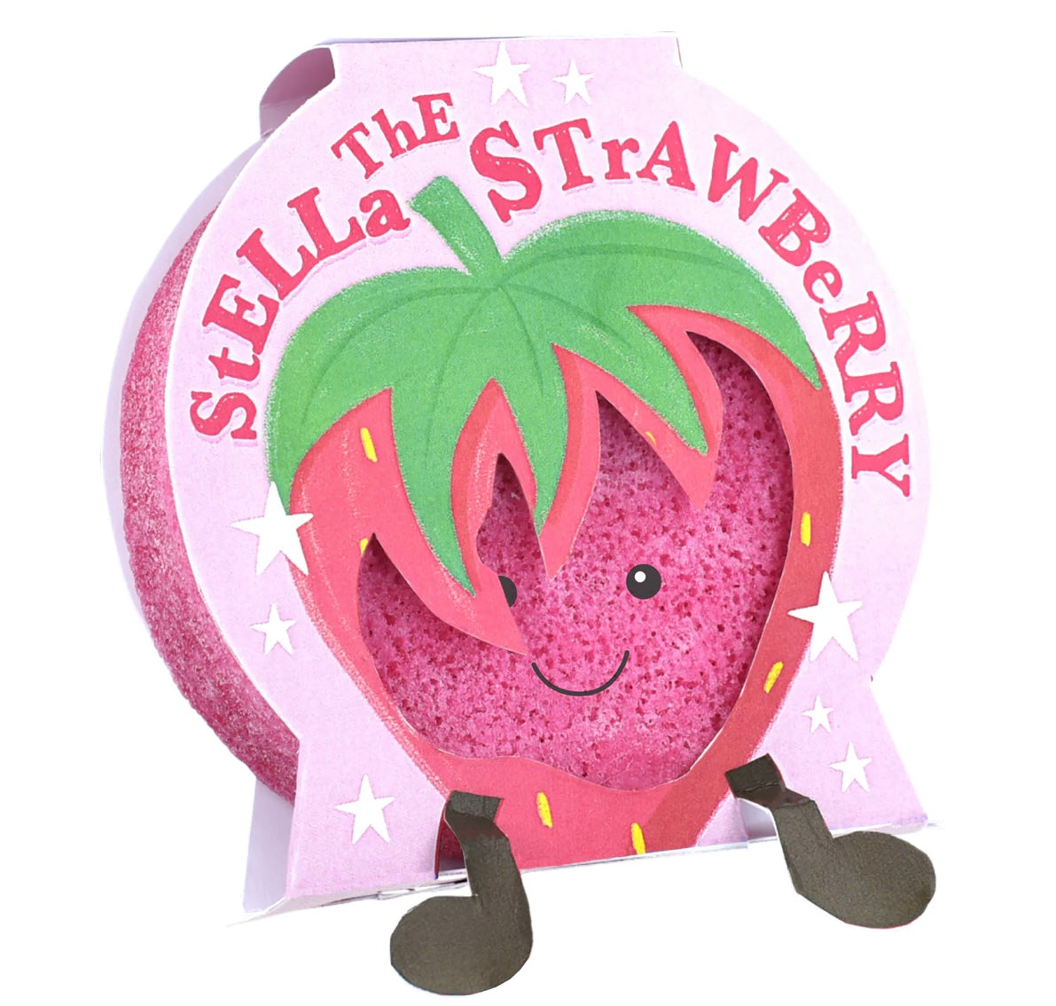 Stella the strawberry bath sponge