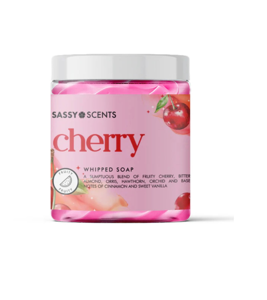 Cherry whipped soap
