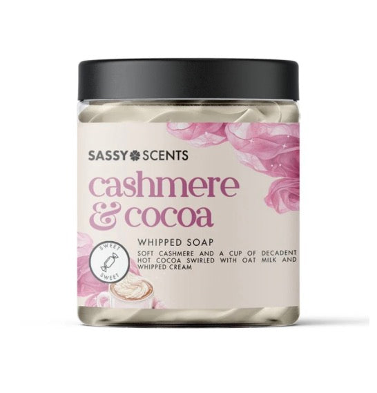 Cashmere & cocoa whipped soap