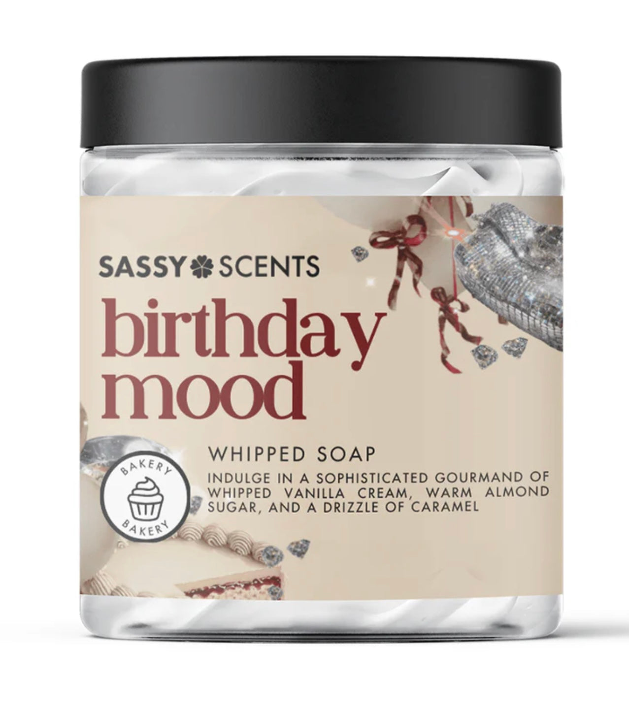 Birthday mood whipped soap