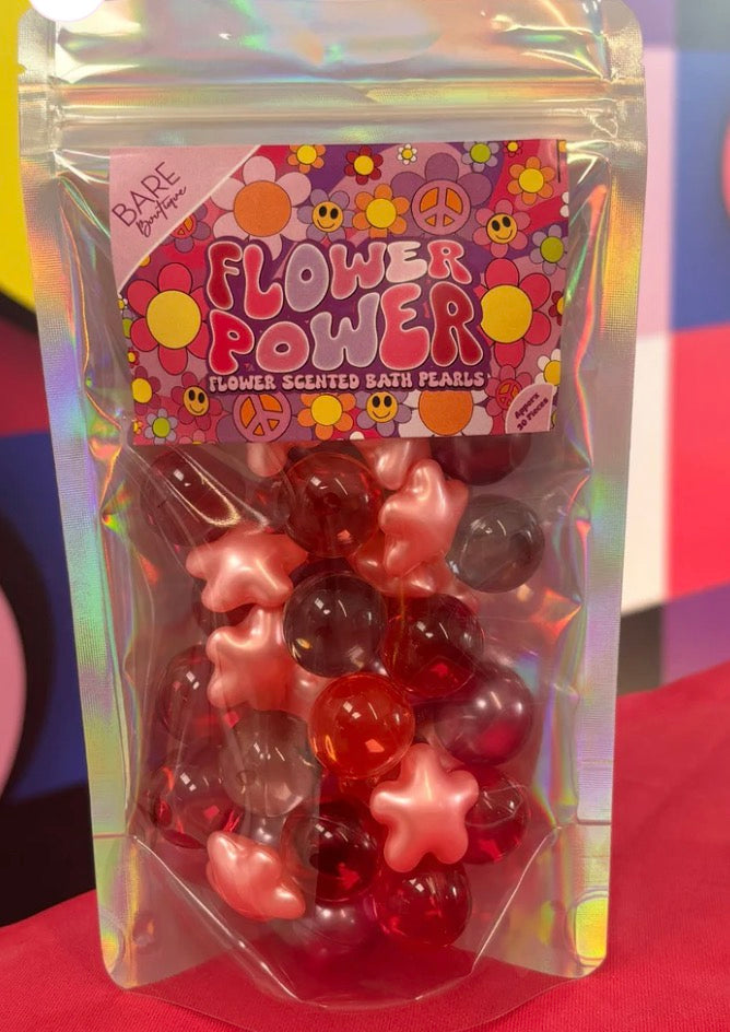 30 pack of flower power bath pearls