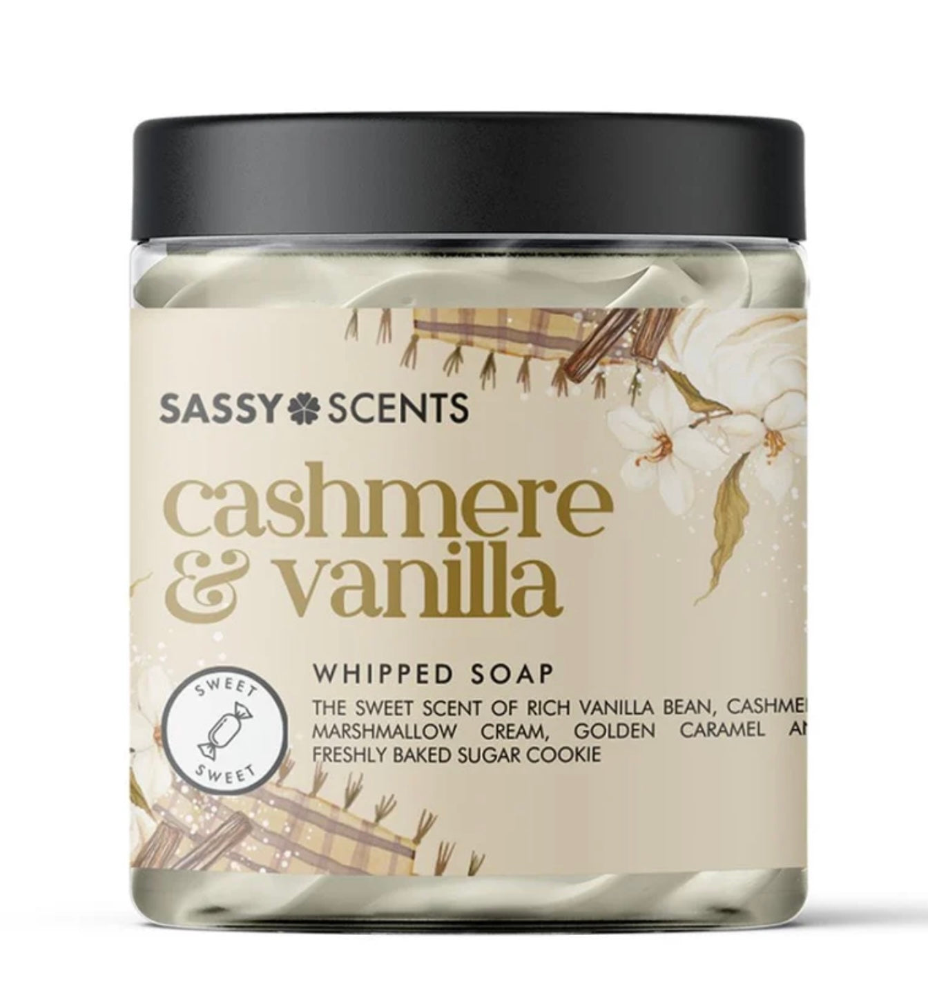 Cashmere and vanilla whipped soap