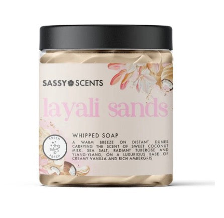 Layali sands whipped soap