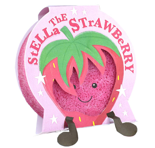 Stella the strawberry bath sponge