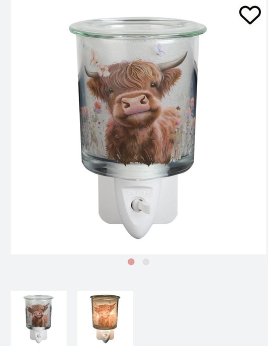 Highland cow plug in burner