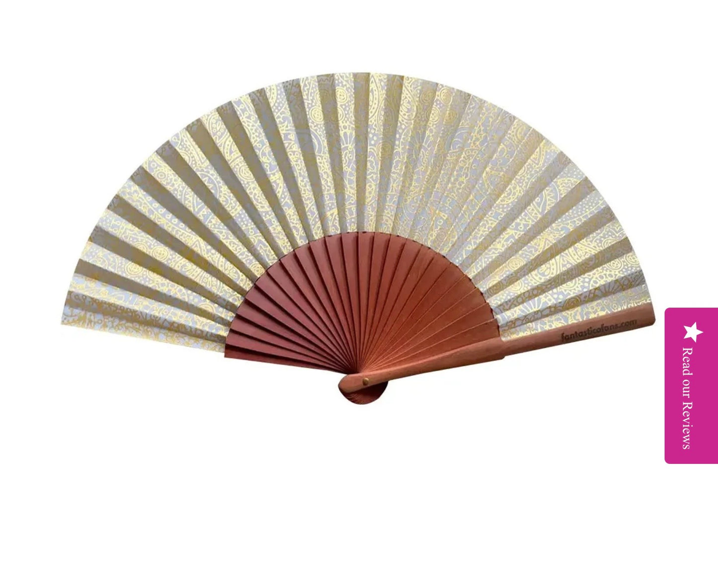 Ibiza boho paisley fan 23cm