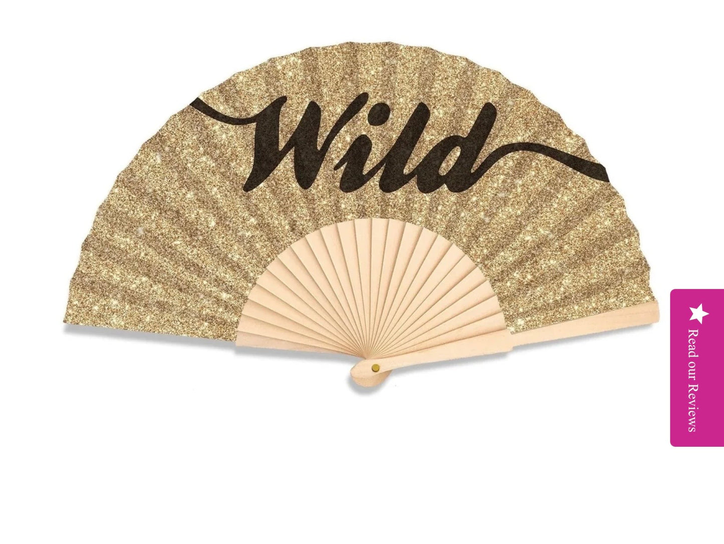 Ibiza glitter 23cm fan