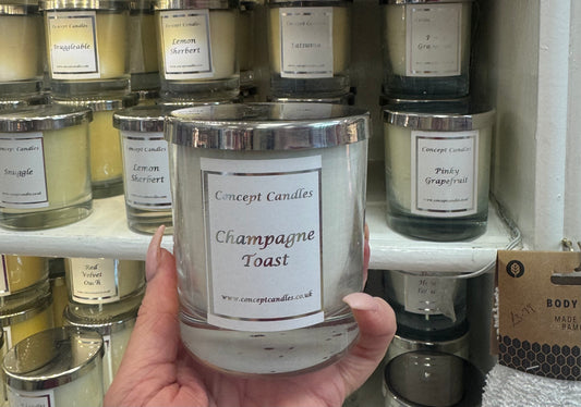 Champagne toast from Concept Candles