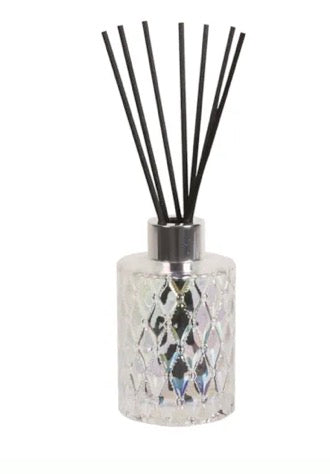Clear Lustre Glass Reed Diffuser Bottle & 50 Fibre Reeds