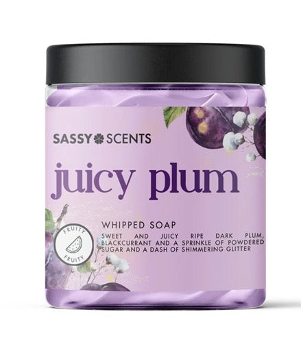 Juicy plum whipped soap