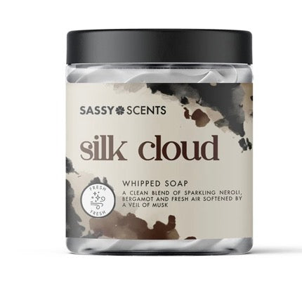 Silk cloud whipped soap